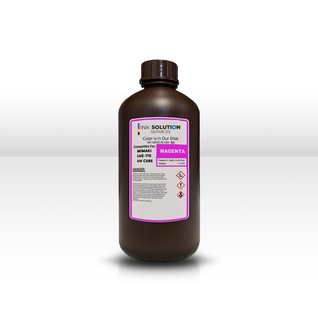 mimaki-magenta Inks Replacement Ink for Mimaki LUS-170 UV Curable 1 Liter - Image 1